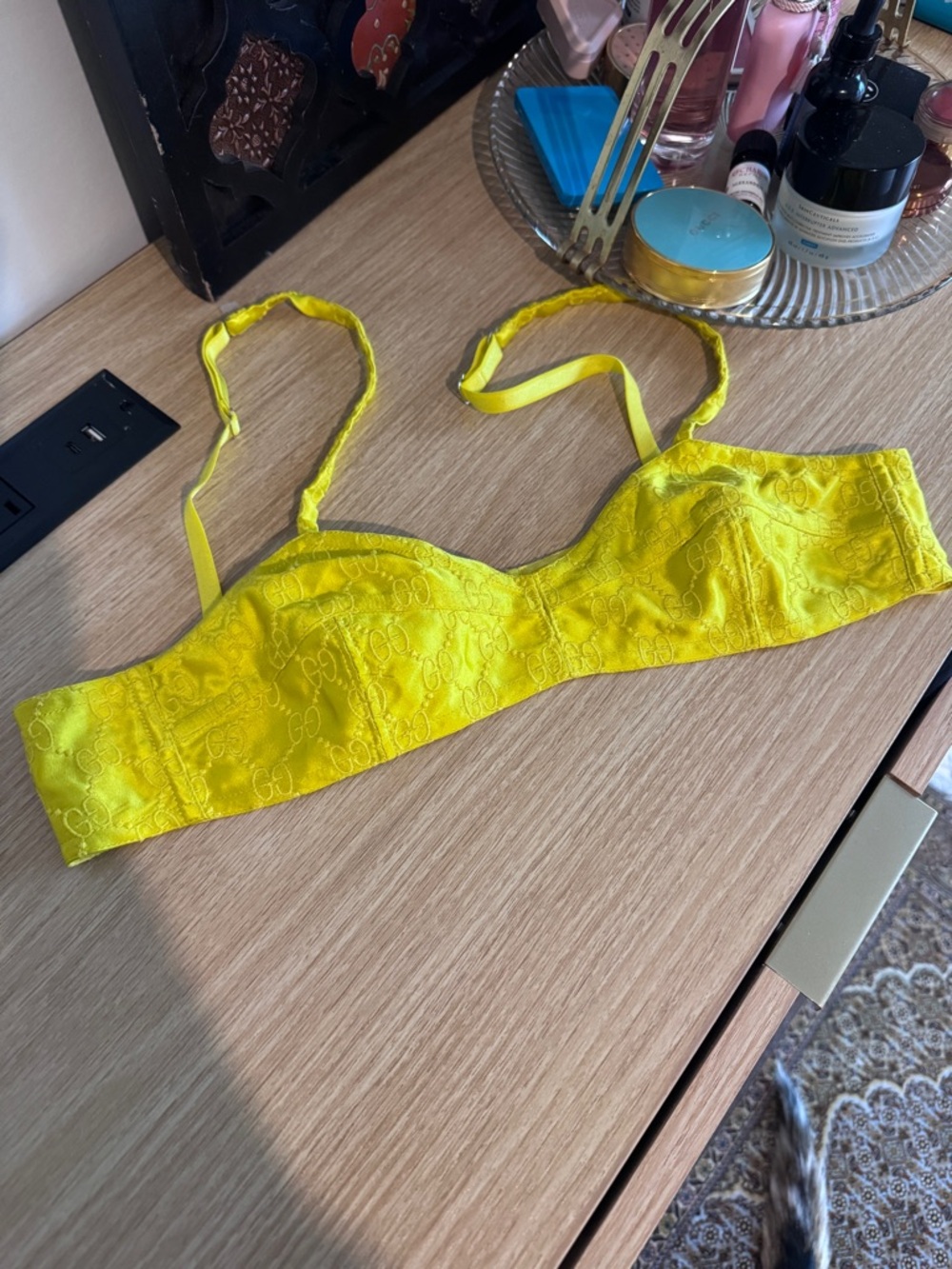 Gucci Yellow Bra, size 42 (fits B/C cup)